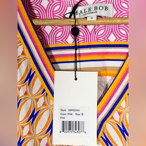 NWT Hale Bob Los Angeles Alanis Viscose Jersey Tunic Blouse Sz S Top MSRP $168 - Picture 7 of 9